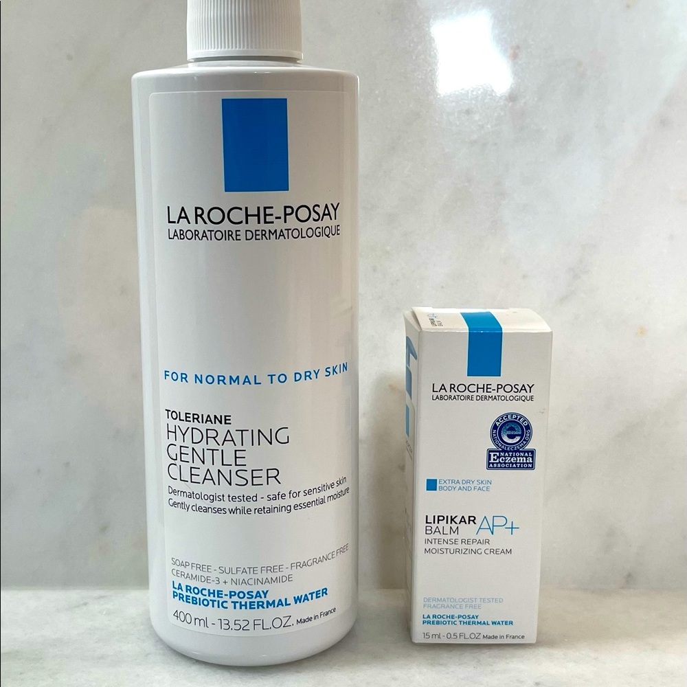 La Roche-Posay Toleriane Cleanser & Lipikar AP+ Balm